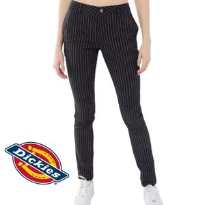 Dickies | Classic Pinstripe Mid-Rise Skinny Stretch-Cotton Pants | Size 1/25